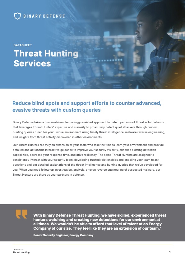 Cover - BD Threat Hunting Datasheet